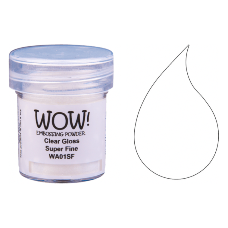 WOW Embossing Powder CLEAR GLOSS SUPER FINE WA01SF