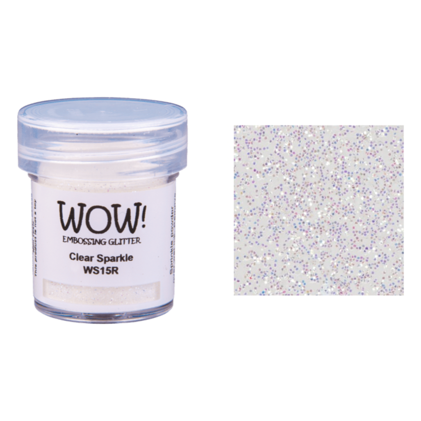 WOW Embossing Glitter CLEAR SPARKLE Regular WS15R