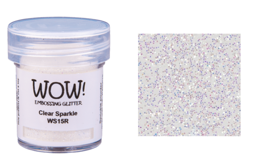 WOW Embossing Glitter CLEAR SPARKLE Regular WS15R
