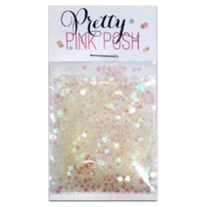 Pretty Pink Posh IRIDESCENT MINI STAR CONFETTI Sequins