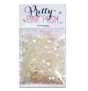 Pretty Pink Posh IRIDESCENT MINI STAR CONFETTI Sequins