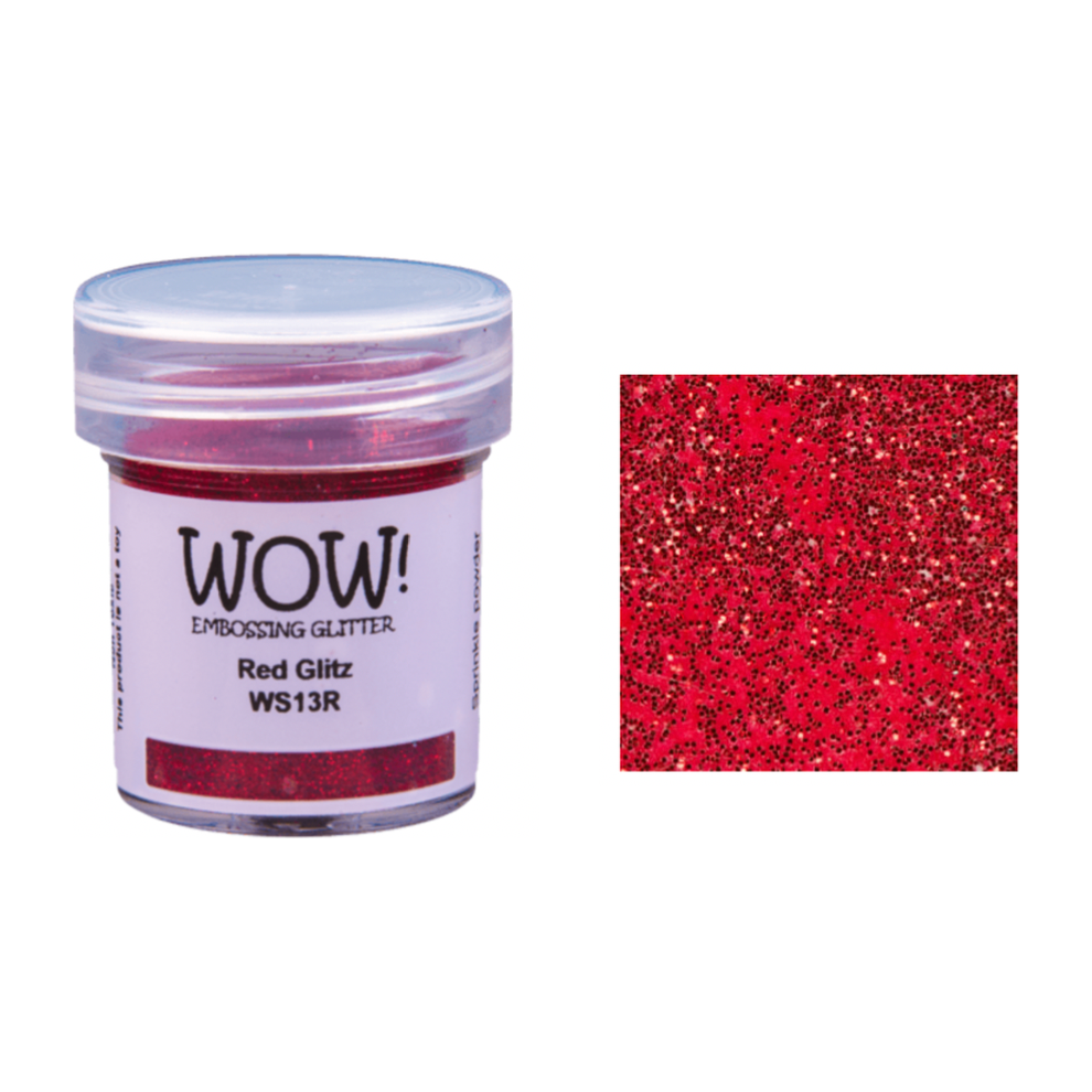 WOW Embossing Glitter RED GLITZ WS13R