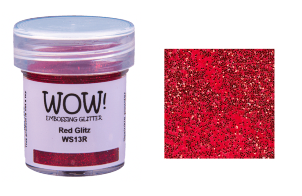 WOW Embossing Glitter RED GLITZ WS13R