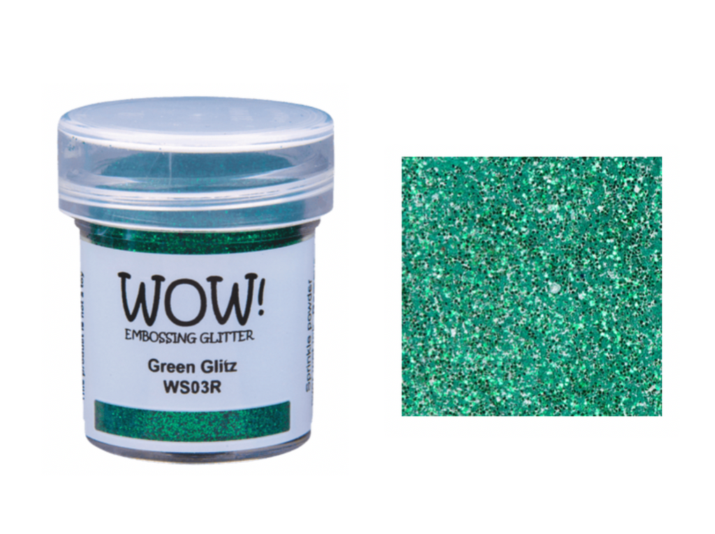 WOW Embossing Glitter GREEN GLITZ WS03R