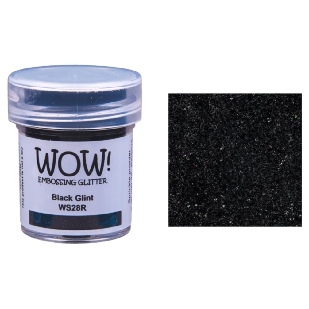 WOW Embossing Glitter BLACK GLINT Regular WS28R
