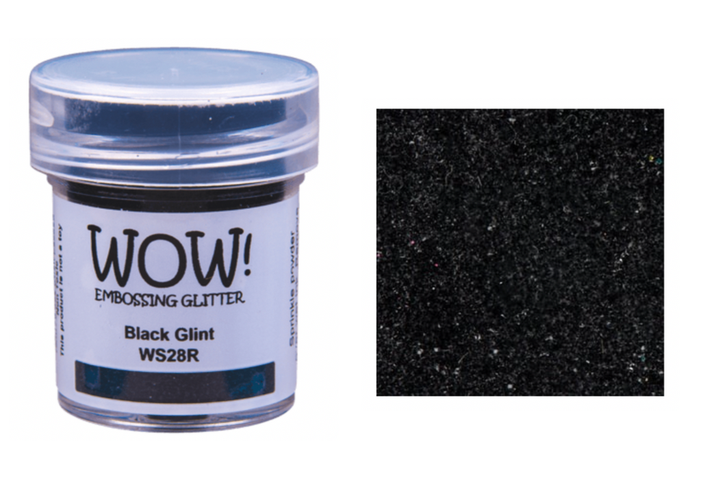 WOW Embossing Glitter BLACK GLINT Regular WS28R