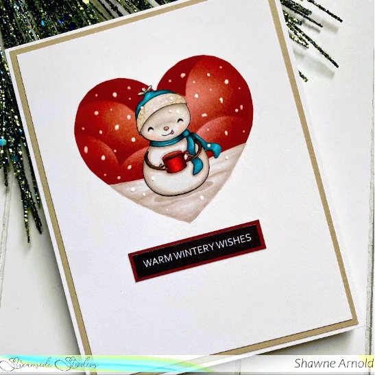 Streamside Studios Snow Much Fun Clear Stamp Set stsd28 heart