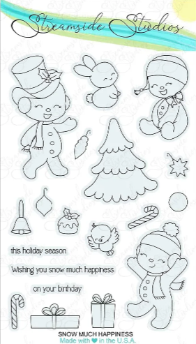 Streamside Studios Snow Much Happiness Clear Stamp Set stsd32