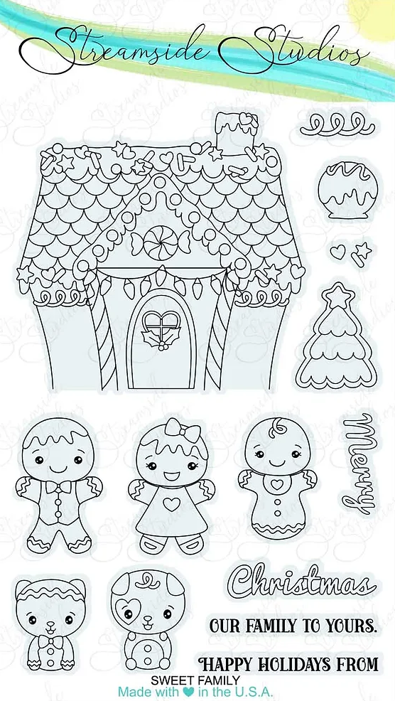 Streamside Studios Sweet Family Clear Stamp Set stsd33
