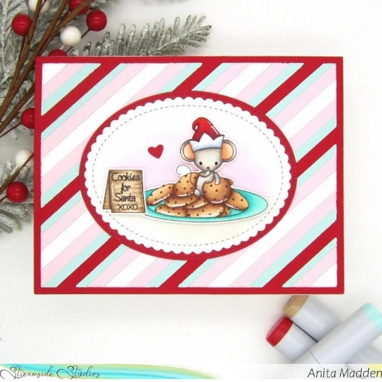 Streamside Studios Christmas Mice Clear Stamp Set stsd27  cookies