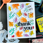 Waffle Flower Print and Script Thank You Dies 421473 thank you | color-code:ALT02