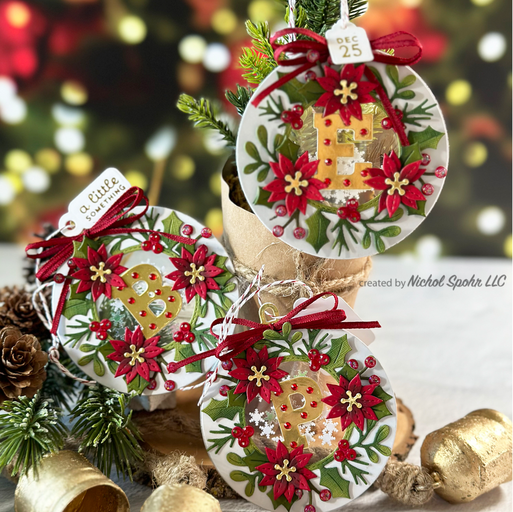 s5-607 Spellbinders Festive Ornaments Etched Dies gift tags | color-code:ALT03