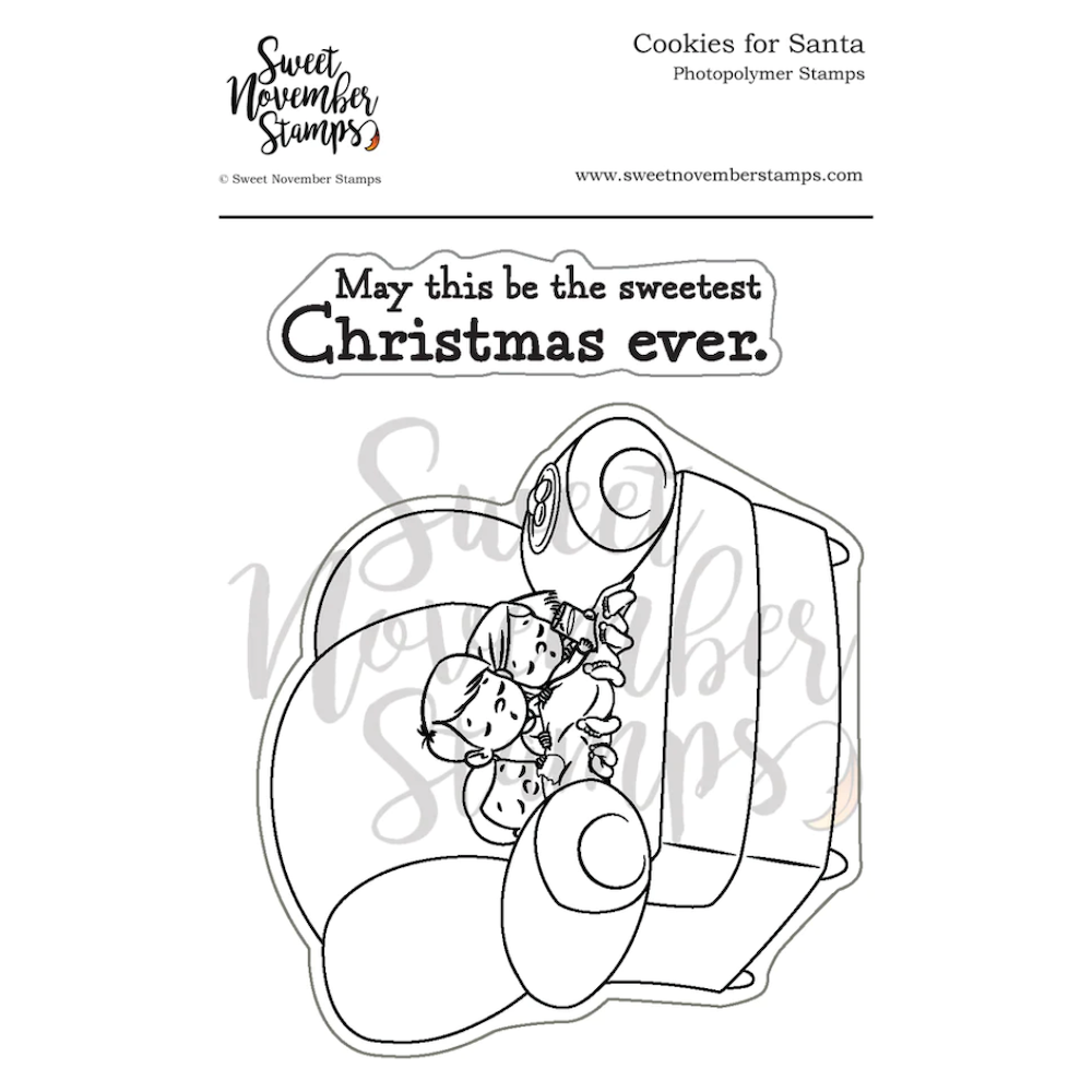Sweet November Stamps Cookies for Santa Clear Stamp Set sns-wn-cs-23