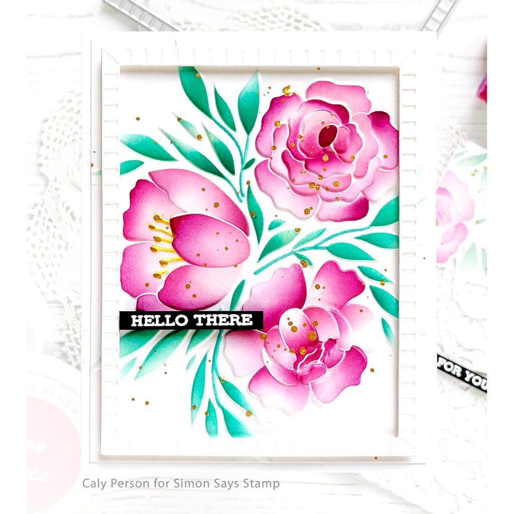 Altenew Whimsy Motif 3D Embossing Folder alt8468 hello there
