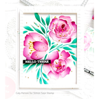 Altenew Whimsy Motif 3D Embossing Folder alt8468 hello there