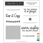 Concord & 9th Sweater Season Clear Stamp Set 11938