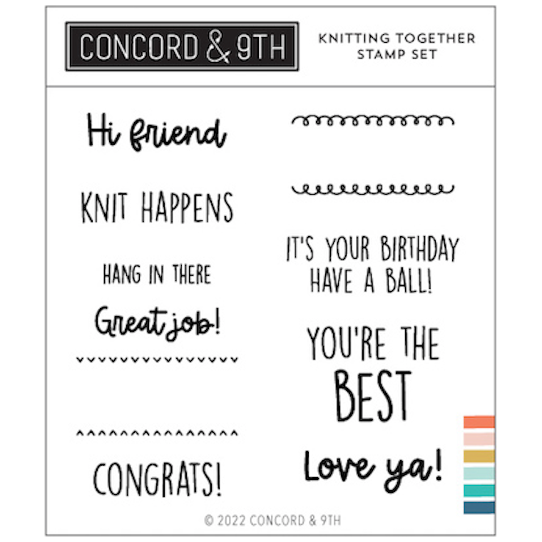 Concord & 9th Knitting Together Clear Stamp Set 11931
