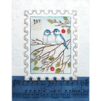 Penny Black Posted Shine Stick and Shine Sheets 15-011 bluebirds
