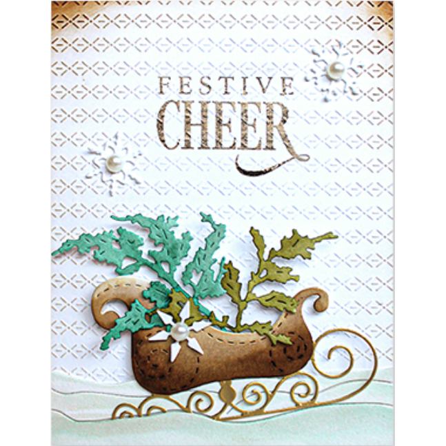 Penny Black Sentiment Shine Stick and Shine Sheets 15-012 festive cheer
