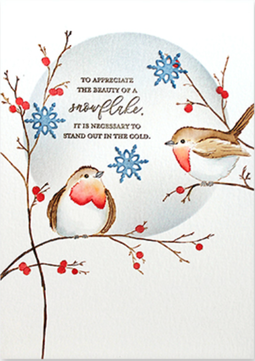 Penny Black Cling Stamps Feathered Friends 40-910 winter birds