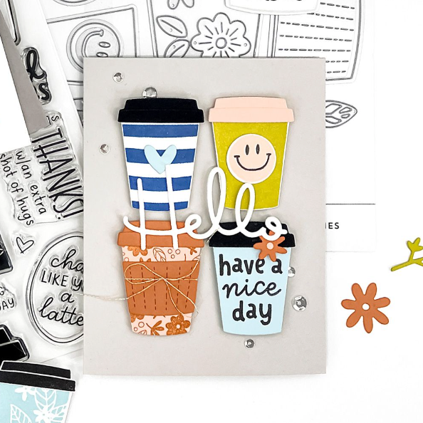 Concord & 9th Cup of Kindness Die Set 11929 hello