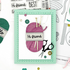 PREORDER Concord & 9th Knitting Together Clear Stamp Set 11931 friend
