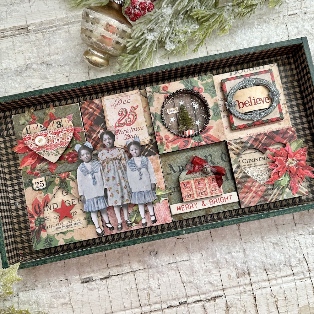 Tim Holtz Idea-ology VIGNETTE TRAY Structures TH93568 merry