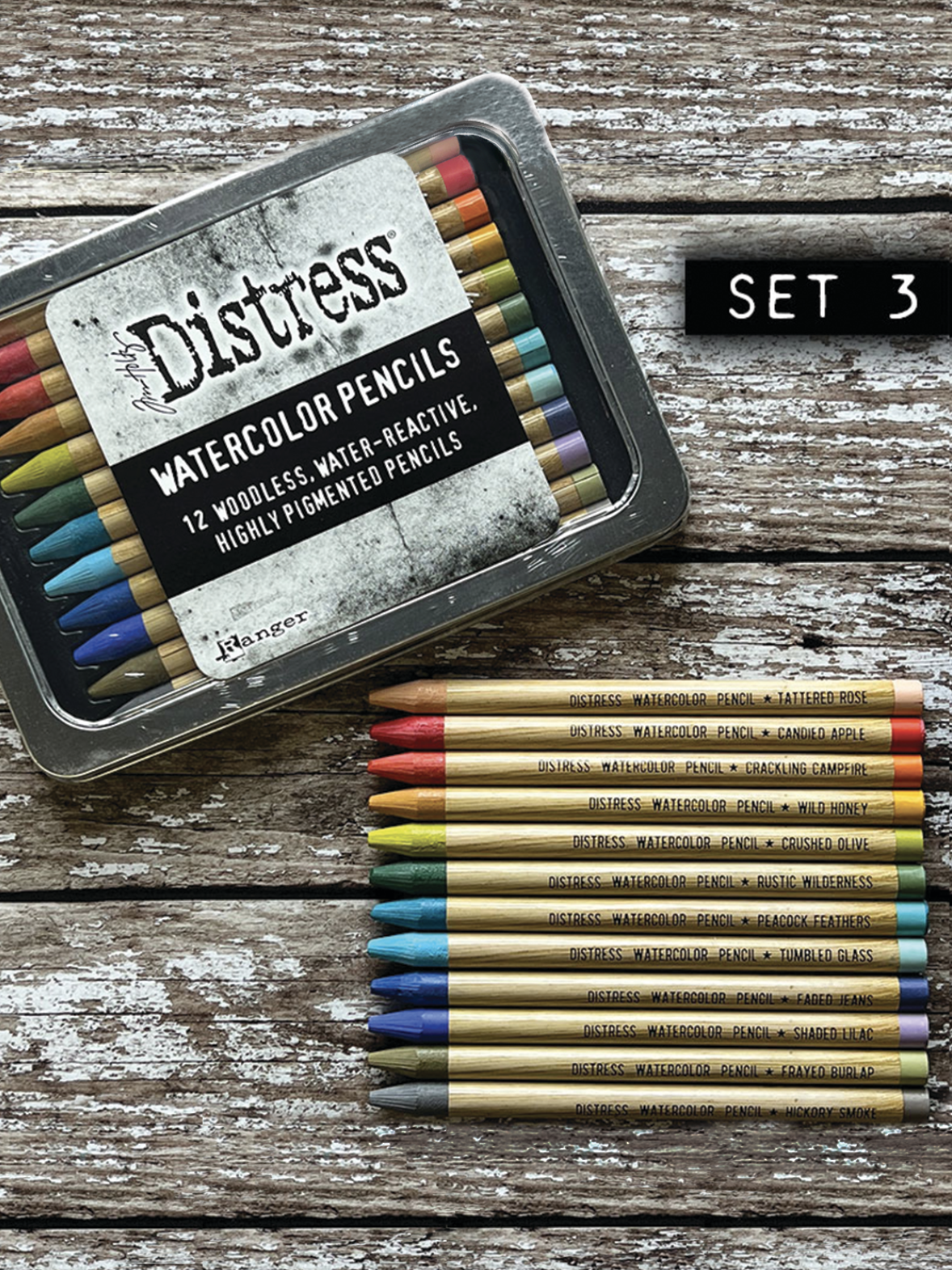 Tim Holtz Distress Watercolor Pencils Sets 1, 2, 3 Bundle Ranger – Simon  Says Stamp