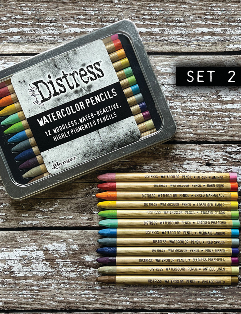 Tim Holtz Distress Watercolor Pencils SET 2 Ranger tdh76315