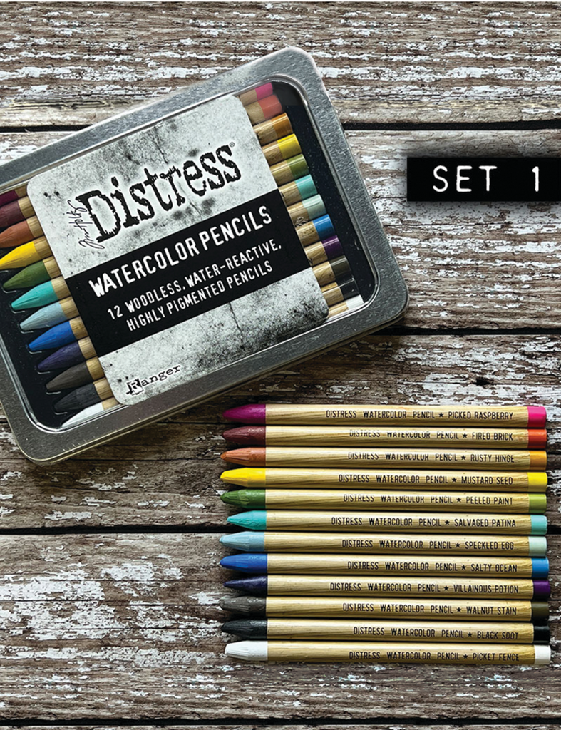 Tim Holtz Distress Watercolor Pencils SET 1 Ranger tdh76308