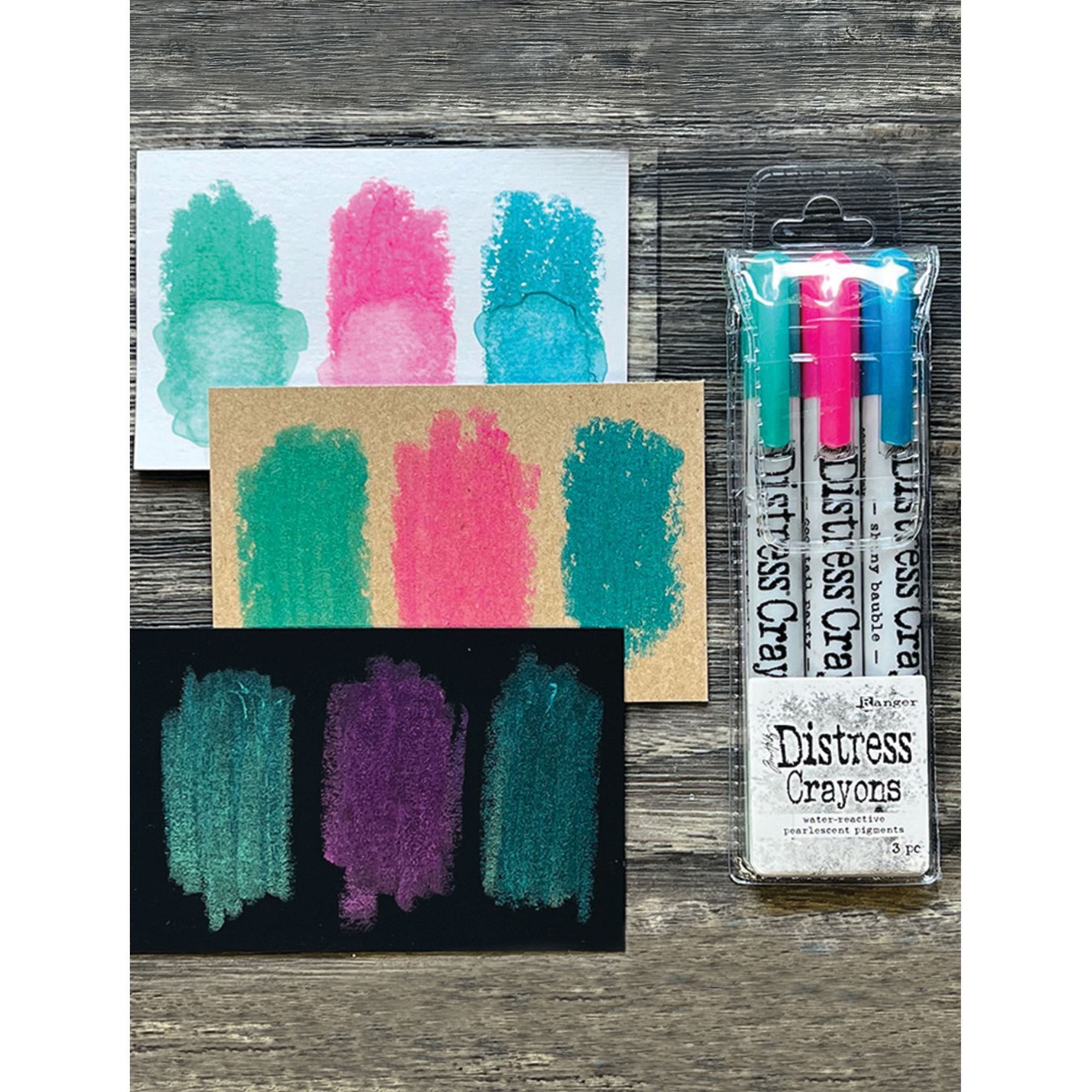 Ranger Tim Holtz Distress Pearl Mica Crayons Set 4 tsck81180
