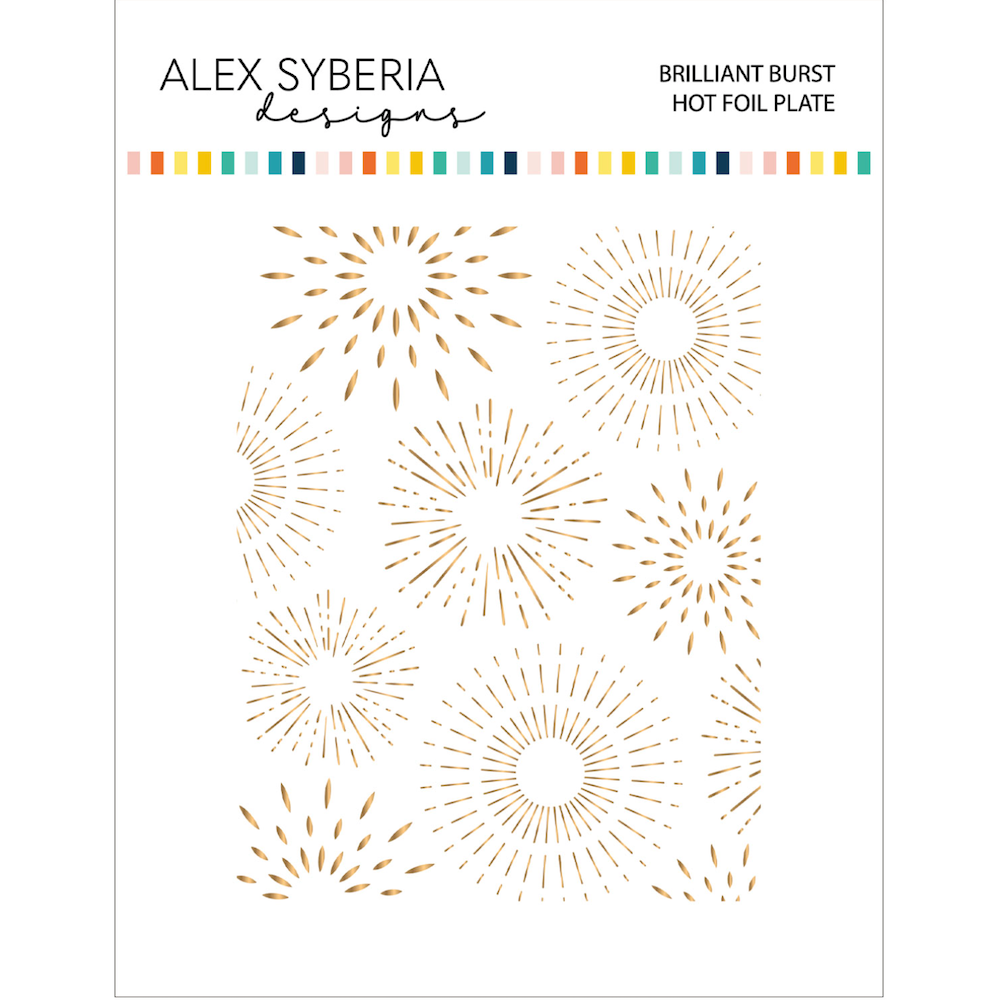 Alex Syberia Designs Brilliant Burst Hot Foil Plate Set asd-hf-132