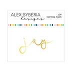 Alex Syberia Designs Joy Hot Foil Plate asd-hf-138