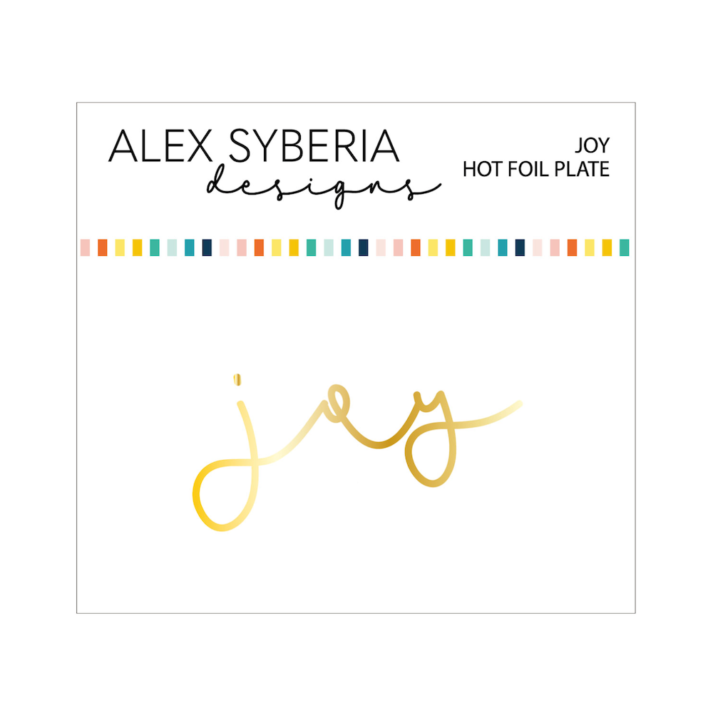 Alex Syberia Designs Joy Hot Foil Plate asd-hf-138