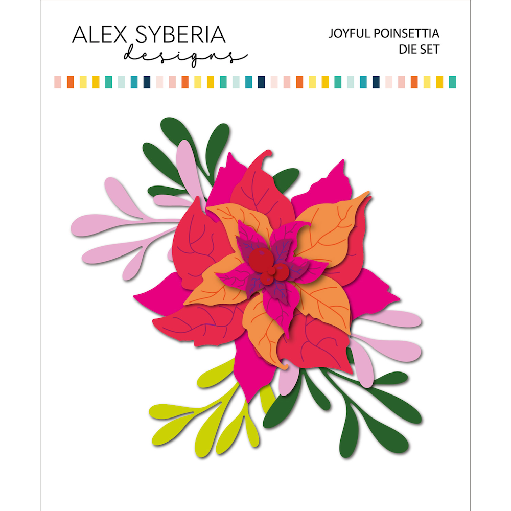 Alex Syberia Designs Joyful Poinsettia Die Set asd-d-139