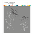 Alex Syberia Designs Midnight Blooms Layering Stencil Set asd-ste-141