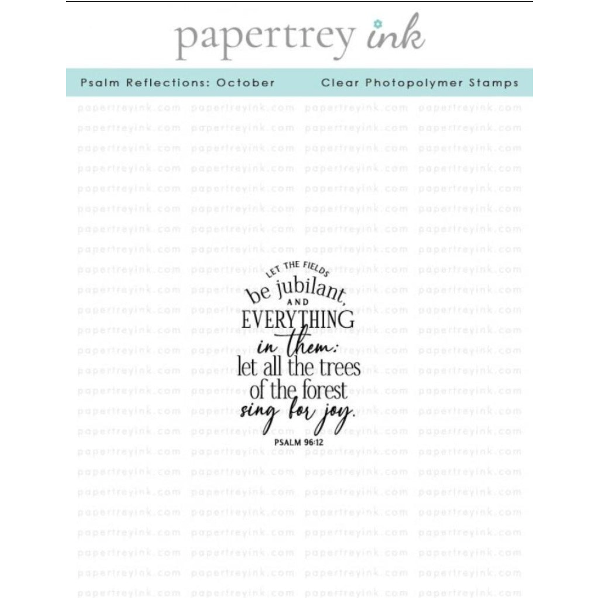 Papertrey Ink Psalm Reflections October Clear Stamp 1544