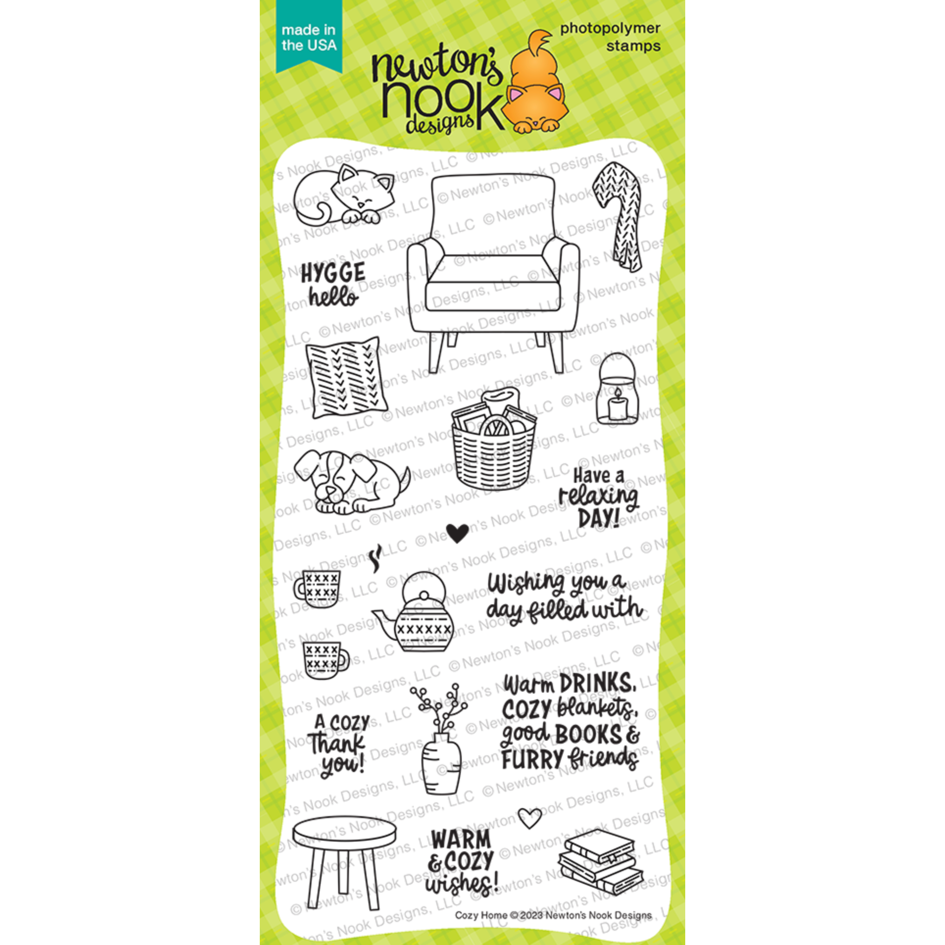 Newton's Nook Designs Cozy Home Clear Stamps nn2311s03