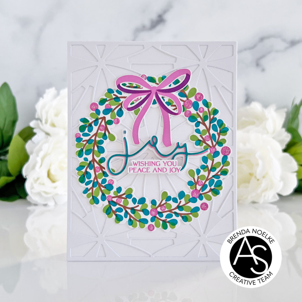 Alex Syberia Designs Joy Die asd-d-138 wreath