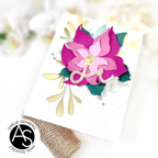 Alex Syberia Designs Joy Hot Foil Plate asd-hf-138 flower