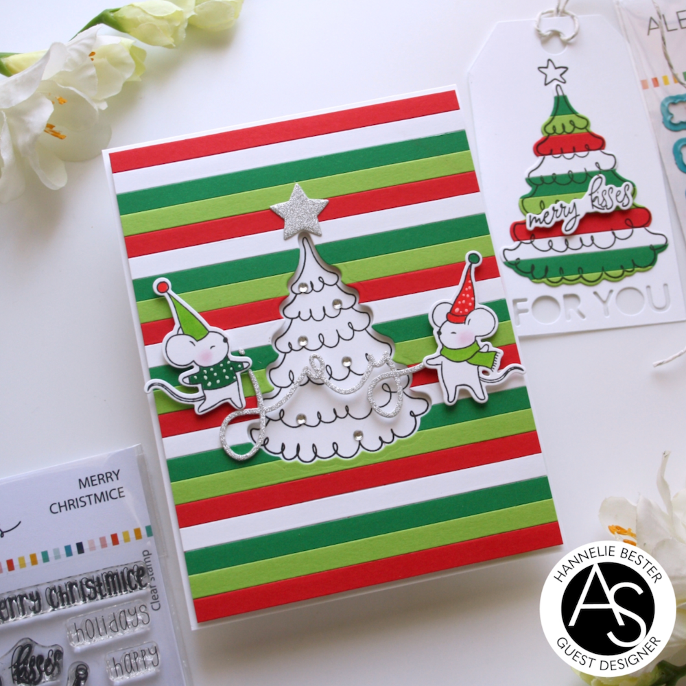 Alex Syberia Designs Merry Christmice Die Set asd-cd-133 stripes