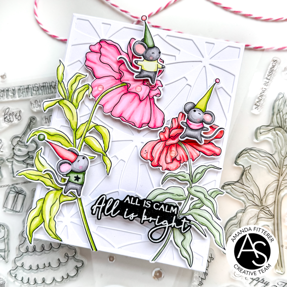 Alex Syberia Designs Merry Christmice Die Set asd-cd-133 flower