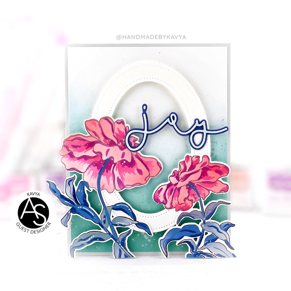 Alex Syberia Designs Midnight Blooms Hot Foil Plate asd-hf-141 joy