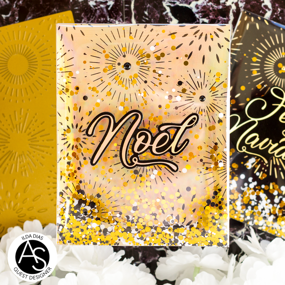 Alex Syberia Designs Brilliant Burst Hot Foil Plate Set asd-hf-132 noel