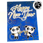 Alex Syberia Designs Brilliant Burst Hot Foil Plate Set asd-hf-132 panda
