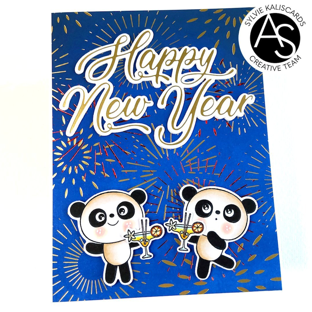 Alex Syberia Designs Brilliant Burst Hot Foil Plate Set asd-hf-132 panda