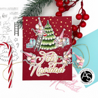 Alex Syberia Designs Feliz Navidad Hot Foil Plate asd-hf-134 mice