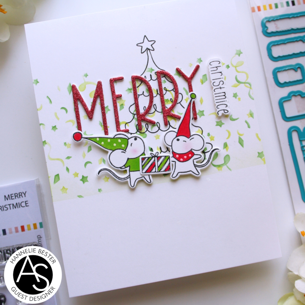 Alex Syberia Designs Festive Fun Layering Stencil Set asd-ste-108 merry