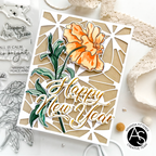 Alex Syberia Designs Happy New Year Hot Foil Plate asd-hf-136 flower