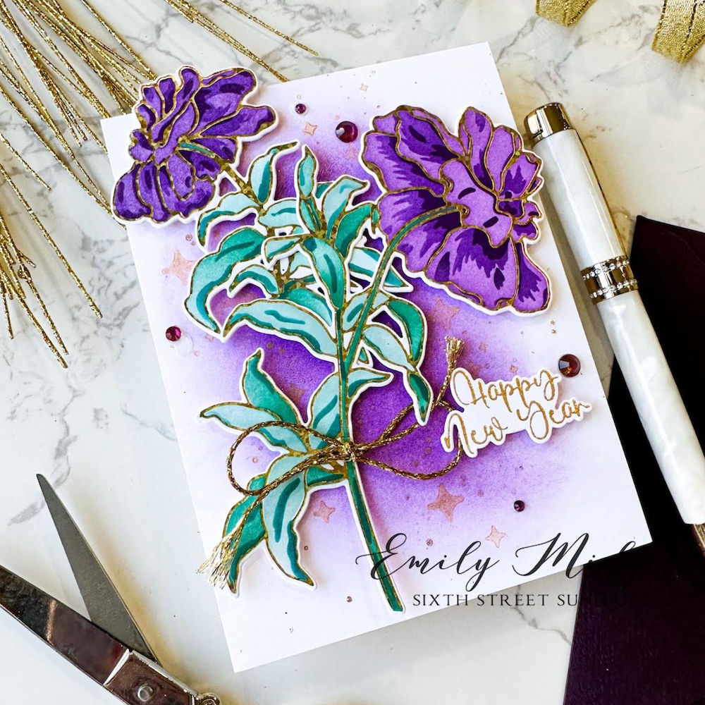 Alex Syberia Designs Midnight Blooms Layering Stencil Set asd-ste-141 emily